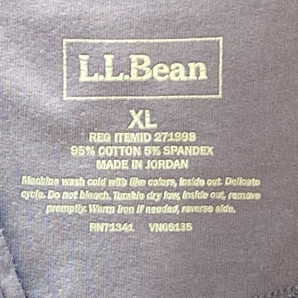 L.L. Bean 2-Piece Lounge Sweat Set Cotton Blend Women's XL Purple #29T - Picture 3 of 8